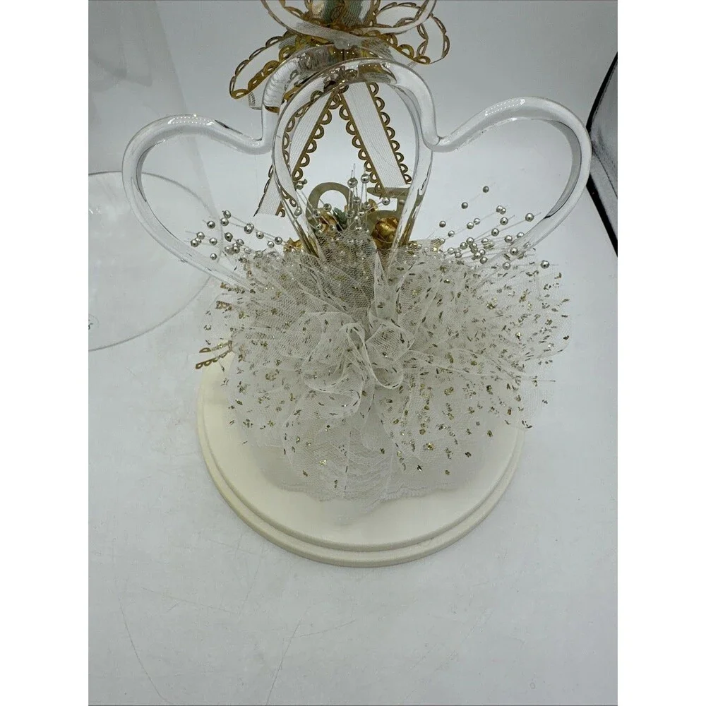 Vintage Cake Topper 50th Anniversary Wedding And Display Case Treasure Masters